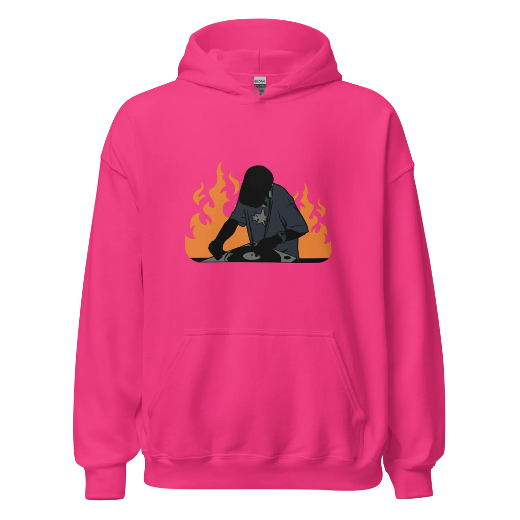 FLAME SET women’s hoodie - Red / S - Printoo Shop - 7602436_5538