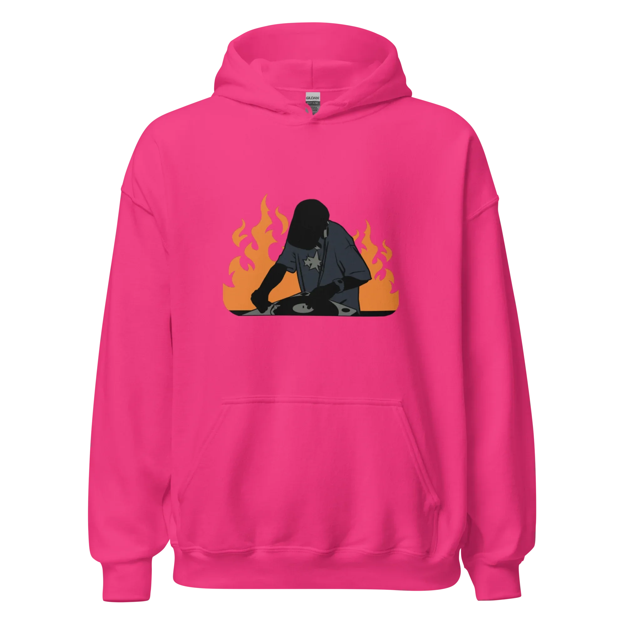 FLAME SET women’s hoodie - Red / S - Printoo Shop - 7602436_5538