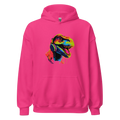 NEON REX women’s hoodie - Red / S - Printoo Shop - 3570263_5538