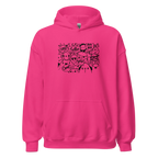 DOODLE VIBES women’s hoodie - Red / S - Printoo Shop - 9210934_5538