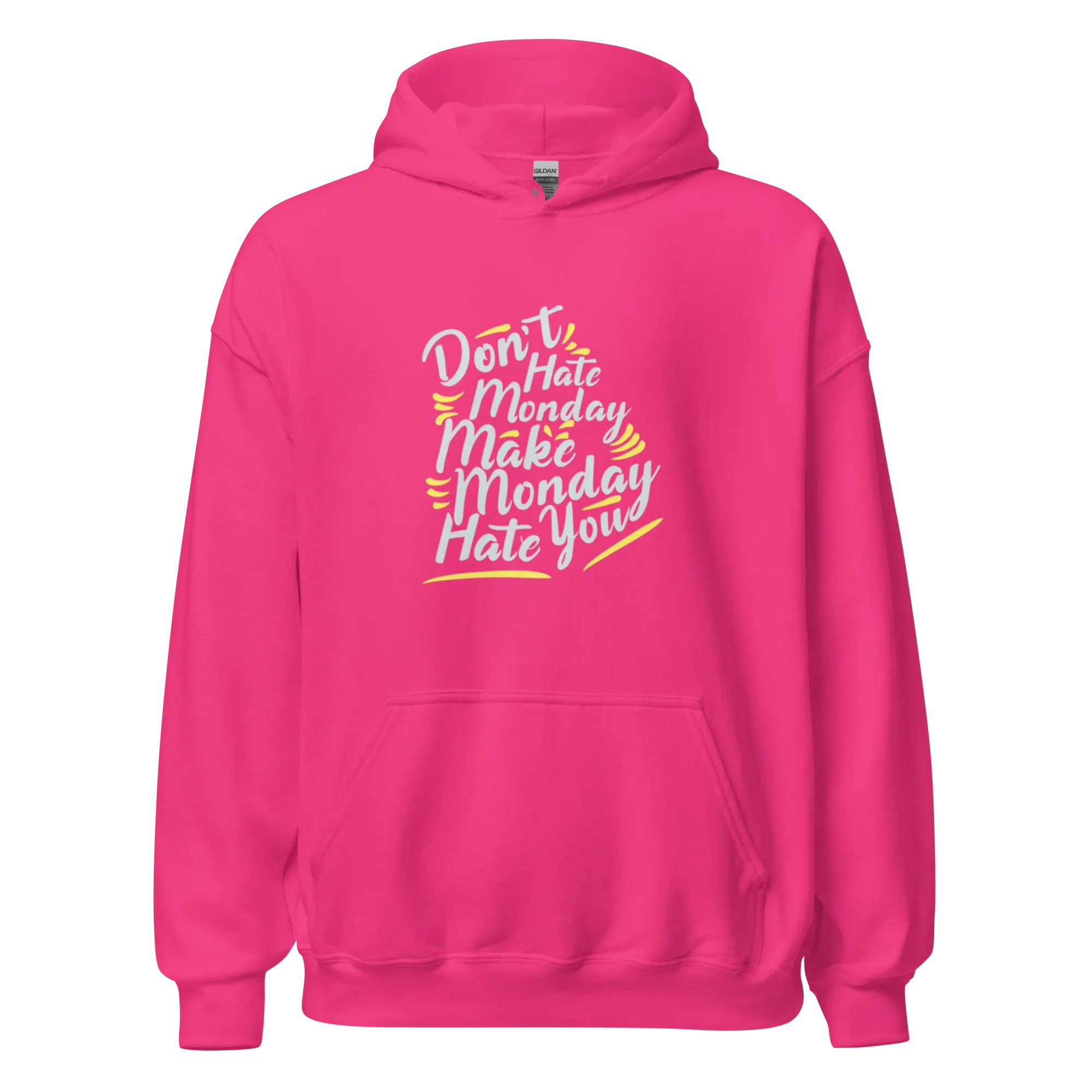 MONDAY REBEL women’s hoodie - Red / S - Printoo Shop - 3042449_5538