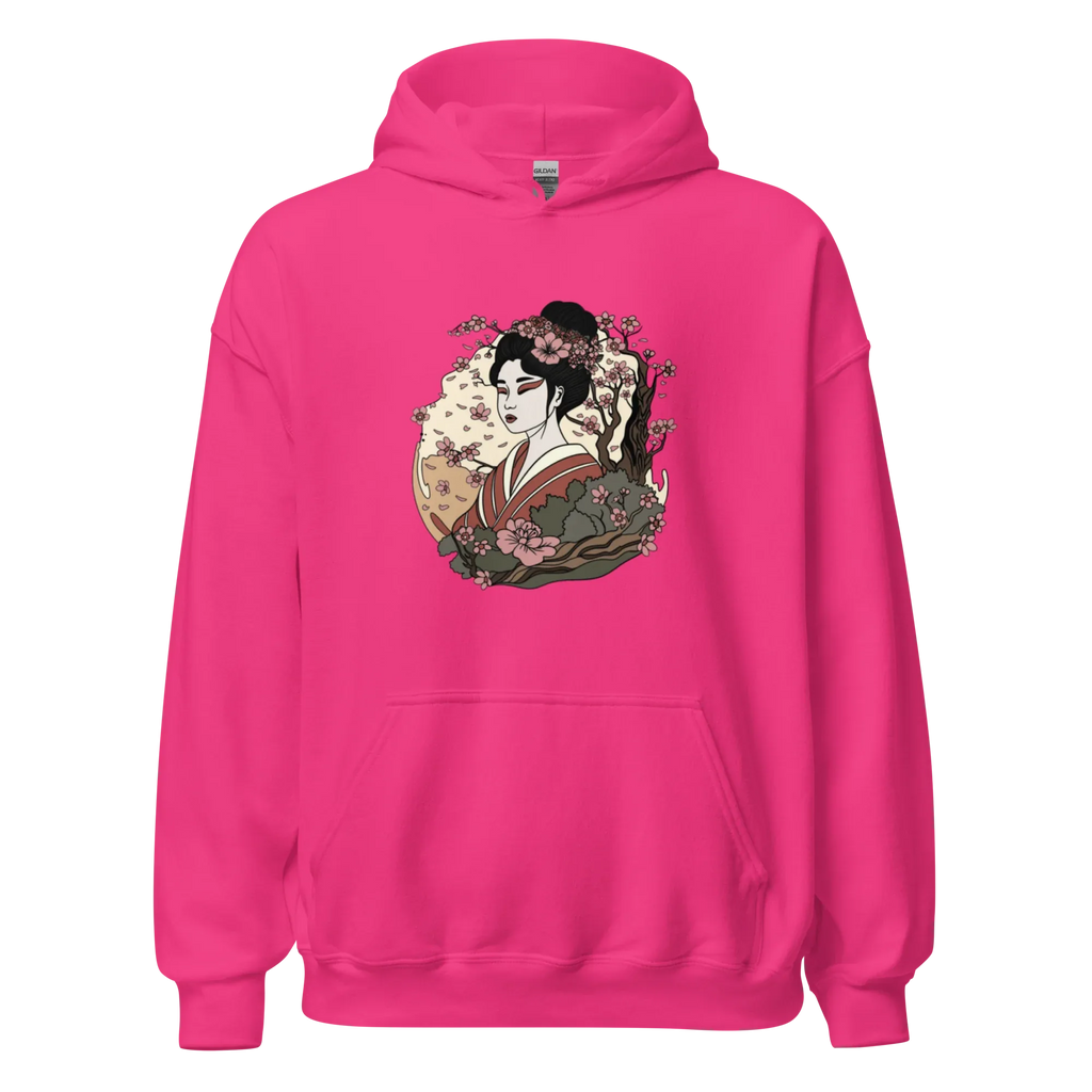 ELEGANT GEISHA ART women’s hoodie - Black / S - Printoo Shop - 4640644_5530