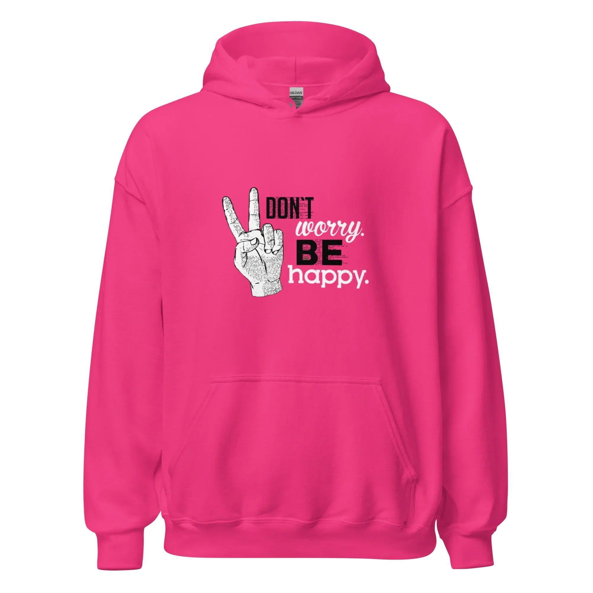 POSITIVE VIBES PEACE women’s hoodie - Black / S - Printoo Shop - 3038212_5530