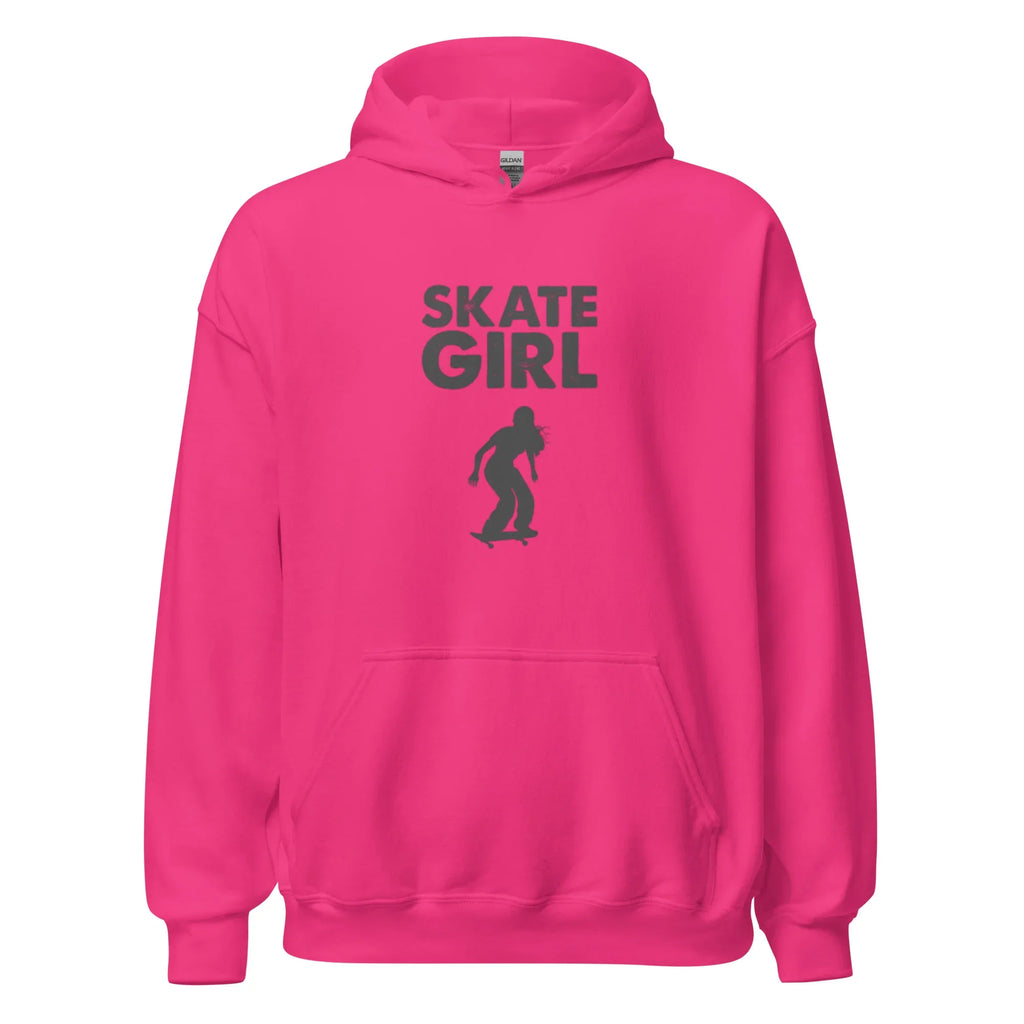 SKATE GIRL ADRENALINE women’s hoodie - Red / S - Printoo Shop - 5362049_5538
