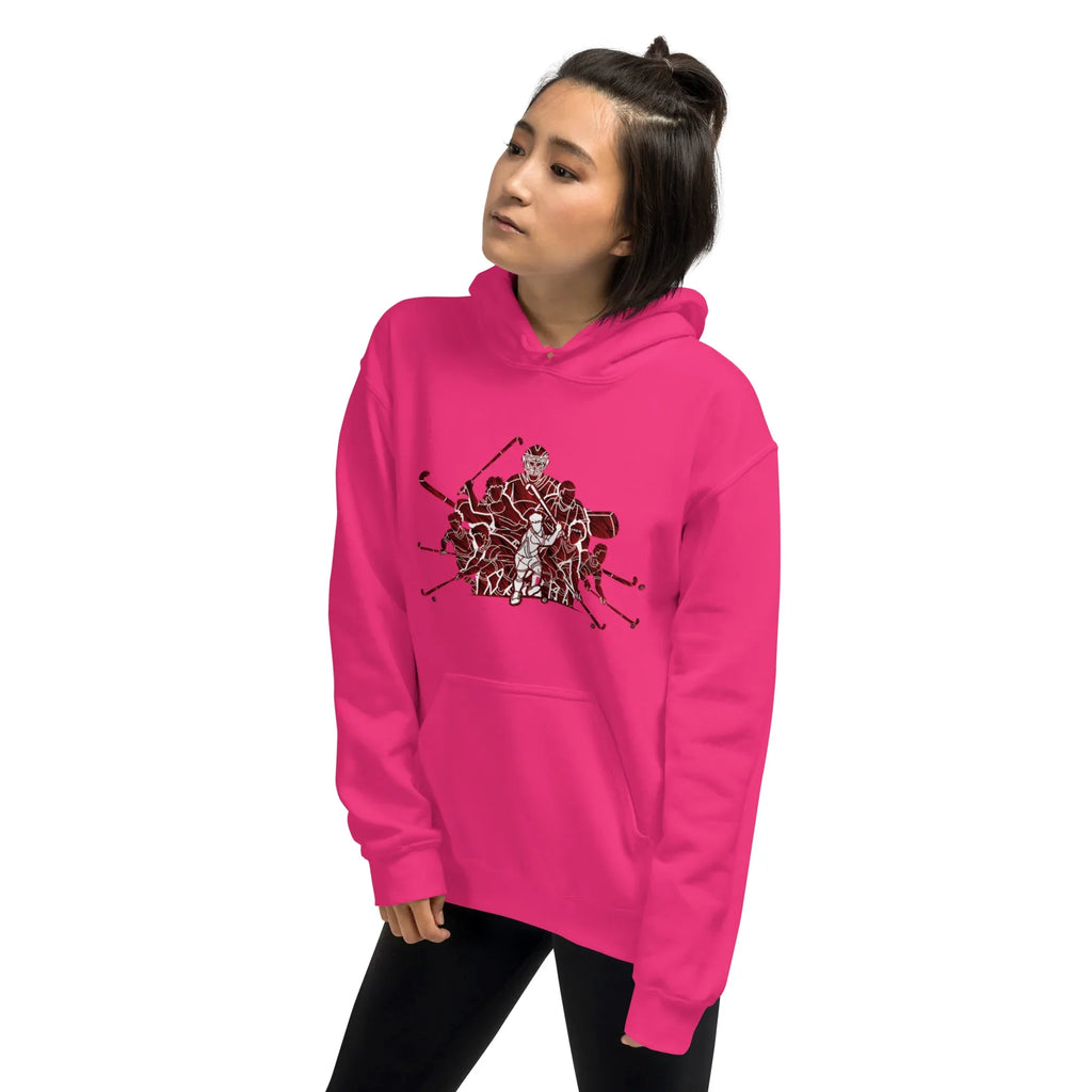 HOCKEY TEAM SPIRIT women’s hoodie - Heliconia / S - Printoo Shop - 5745790_22257