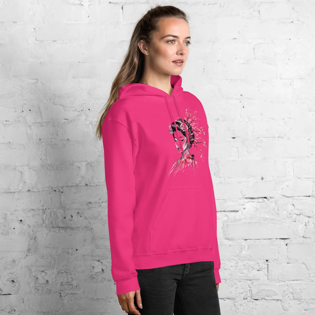 Cherry Blossom Serenity women’s hoodie - Red / S - Printoo Shop - 3750845_5538