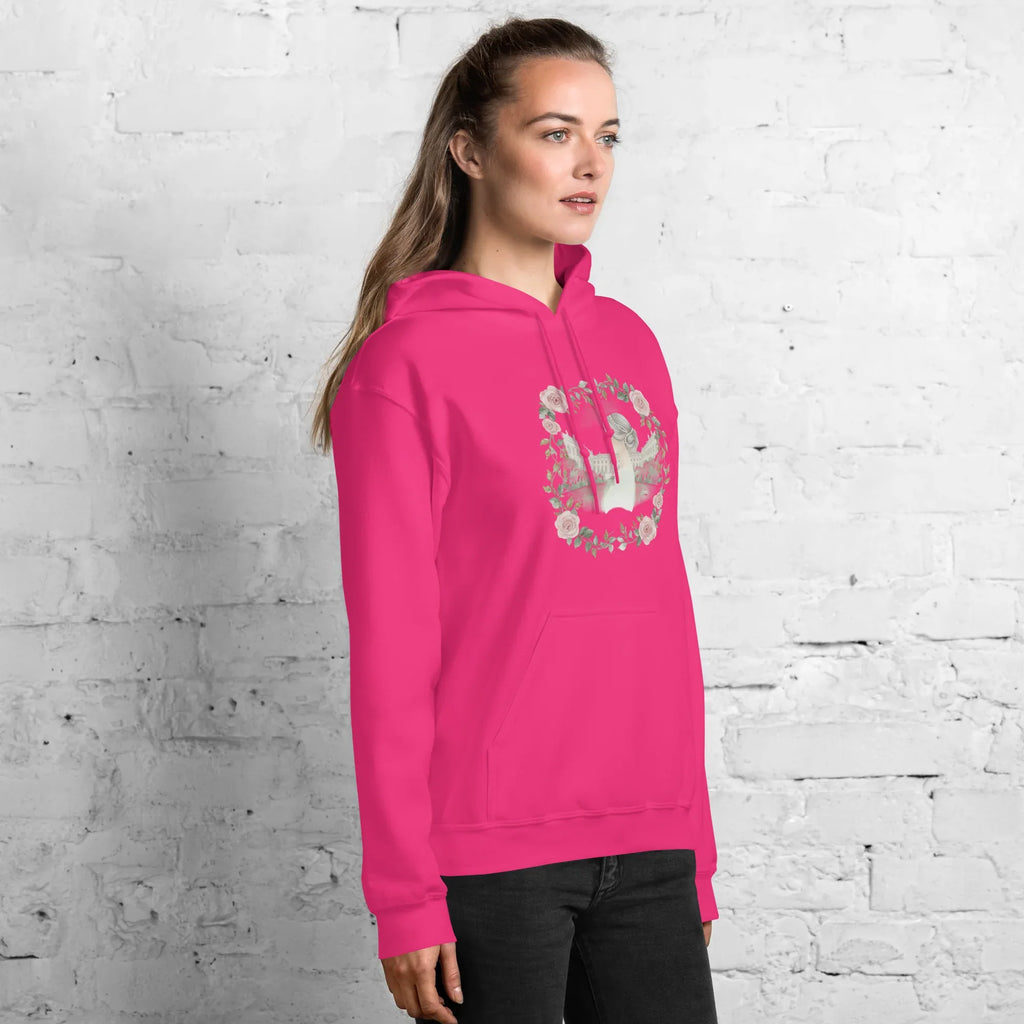 ROSENWREATH women’s hoodie - Dark Chocolate / S - Printoo Shop - 1676292_5554