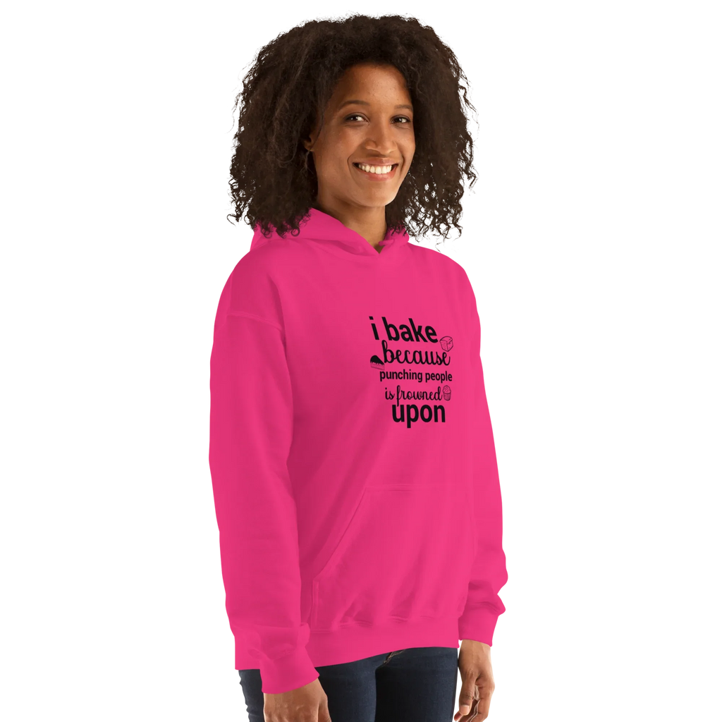 BAKE THERAPY women’s hoodie - Red / S - Printoo Shop - 8541079_5538