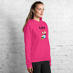 RETRO VIBE TAPE ART women’s hoodie - Red / S - Printoo Shop - 9982123_5538