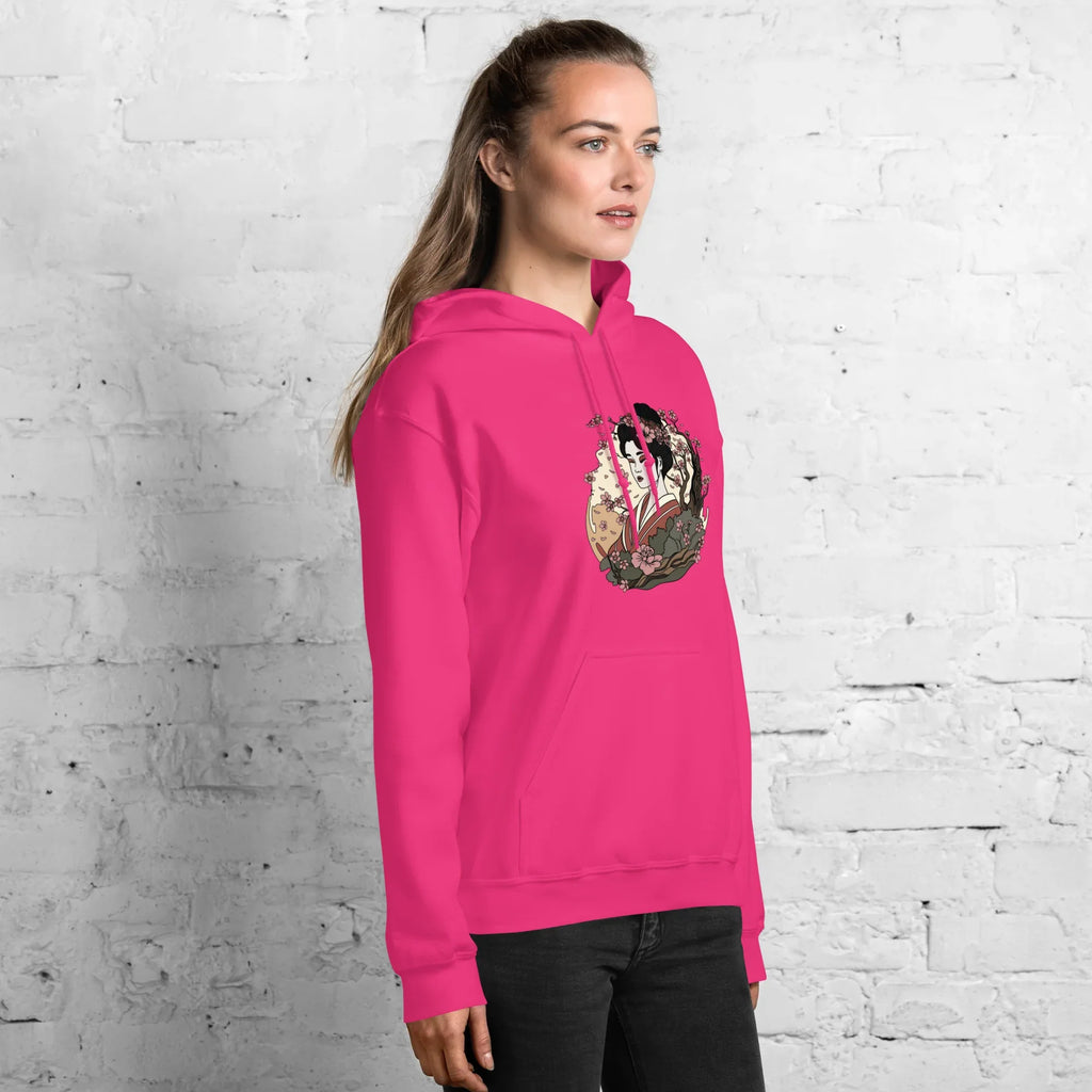 ELEGANT GEISHA ART women’s hoodie - Black / S - Printoo Shop - 4640644_5530