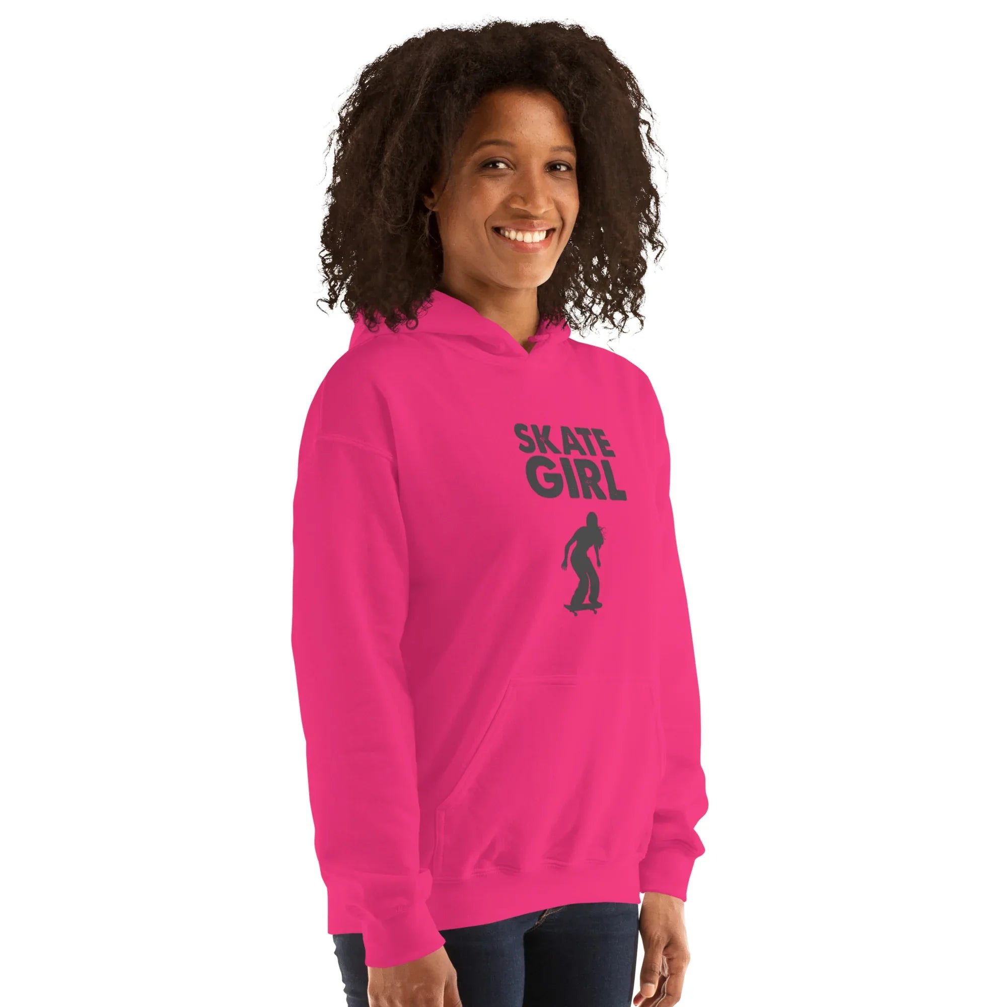 SKATE GIRL ADRENALINE women’s hoodie - Red / S - Printoo Shop - 5362049_5538