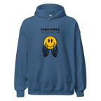 FAKESMILE men’s hoodie - Indigo Blue / S - Printoo Shop - 1170729_5562