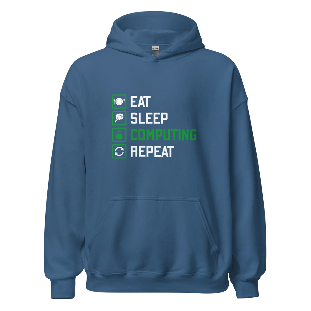 COMPUTING men’s hoodie - Black / S - Printoo Shop - 1408949_5530