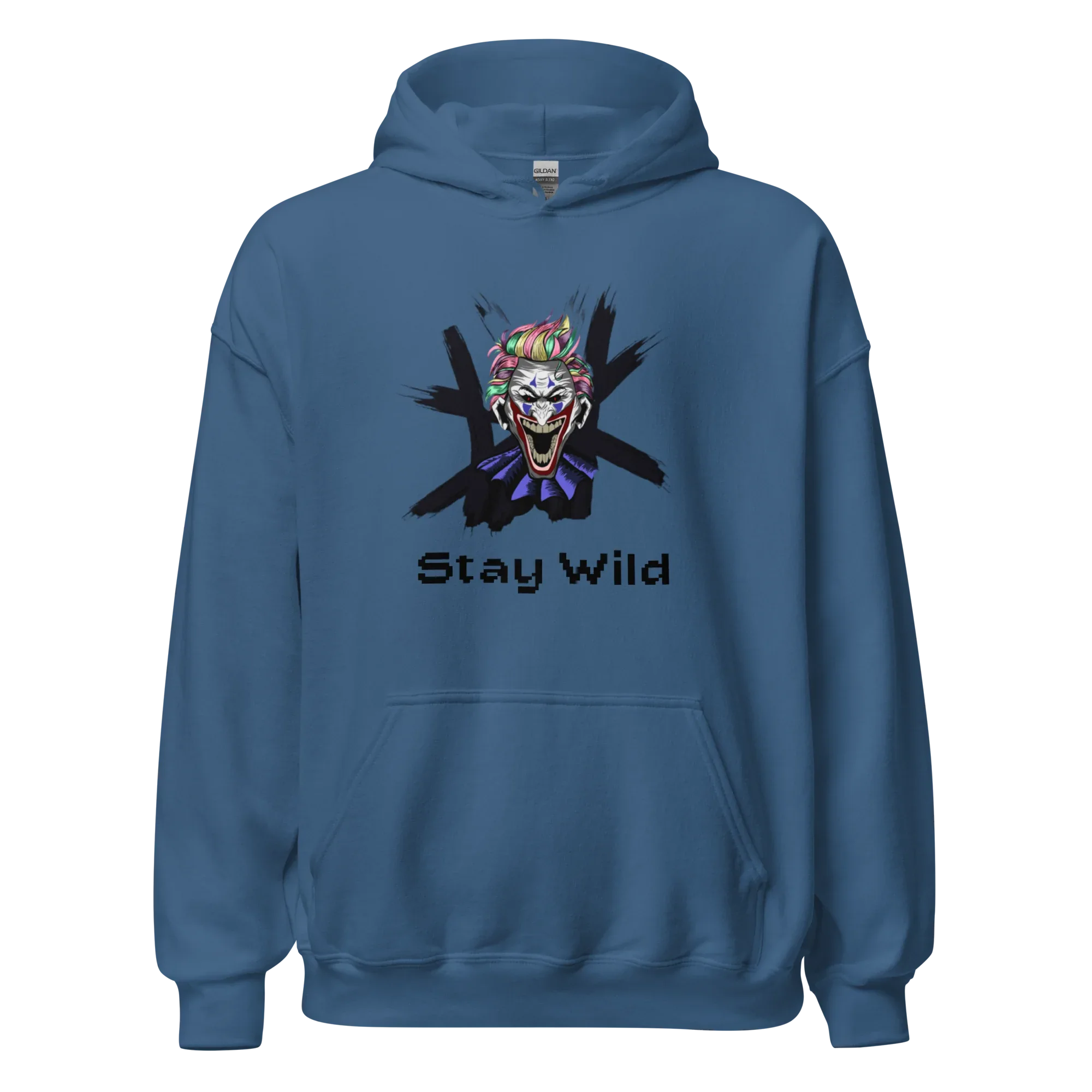 STAY WILD men’s hoodie - Red / S - Printoo Shop - 2388284_5538