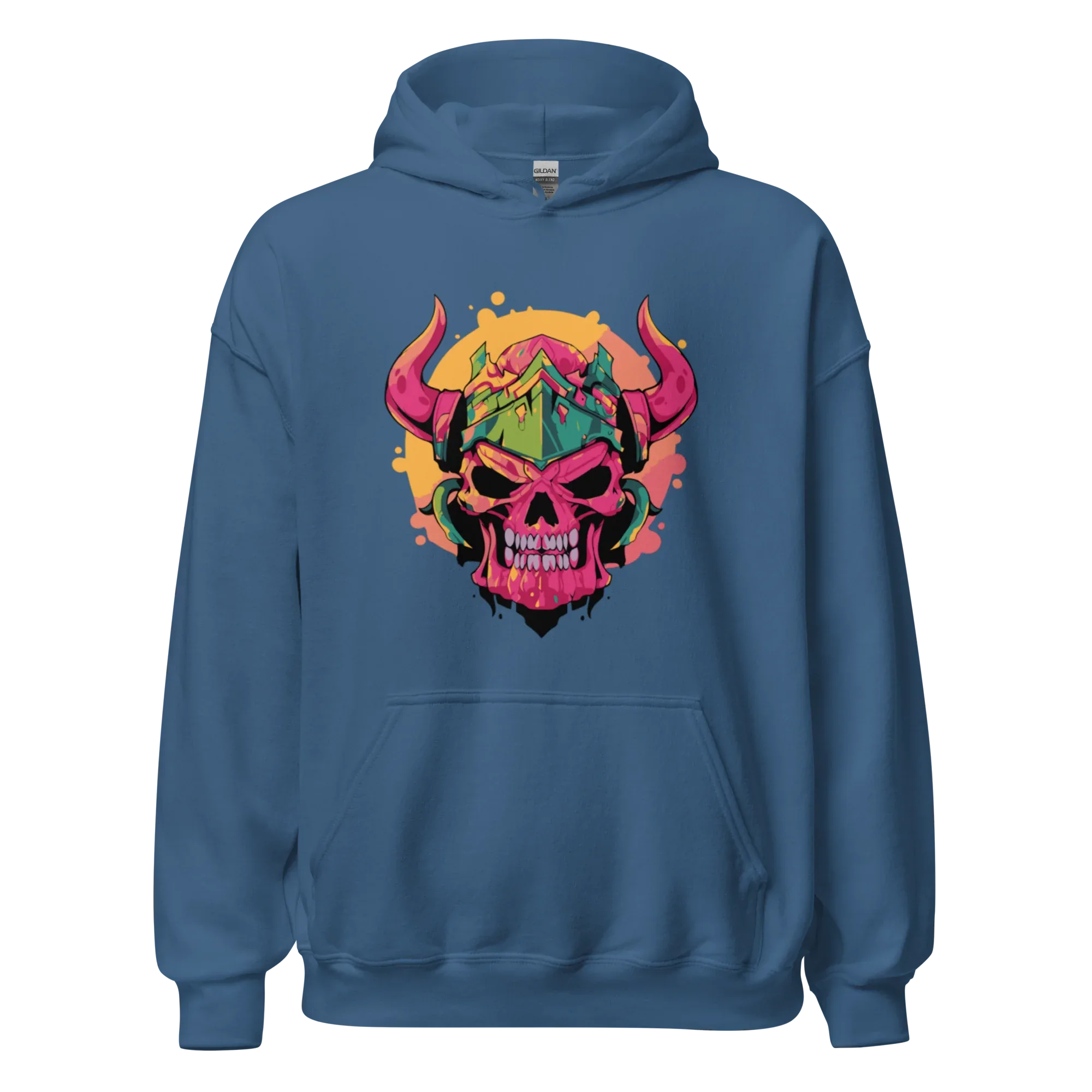 WAR SKULL HELMET men’s hoodie - Black / S - Printoo Shop - 8353013_5530