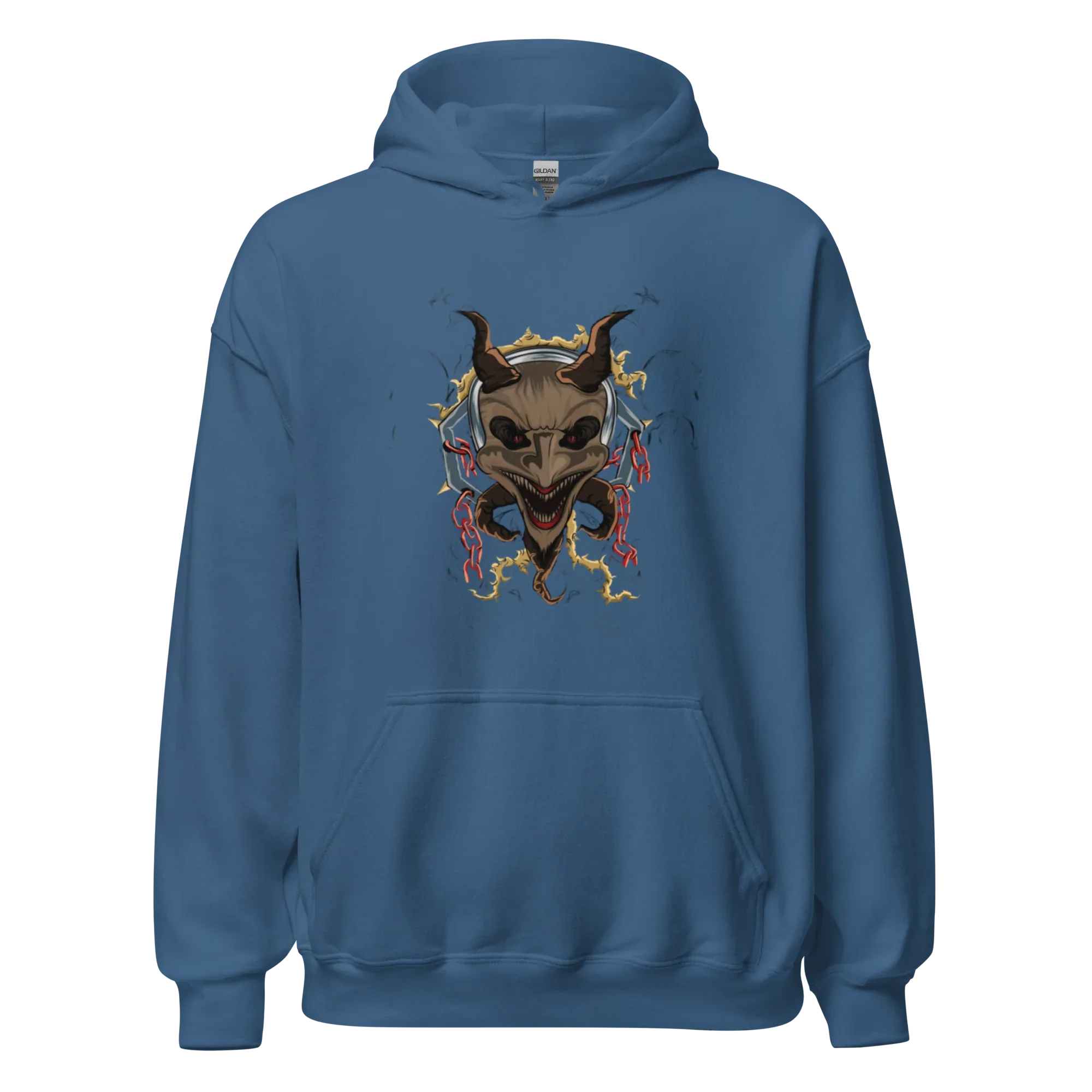 CHAINED DEMON AUDIO men’s hoodie - Black / S - Printoo Shop - 5490959_5530