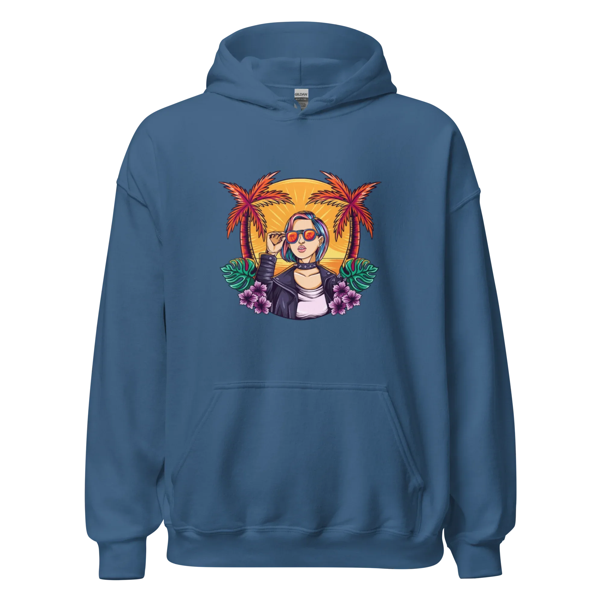 RELAXED COOL women’s hoodie - Black / S - Printoo Shop - 9602728_5530