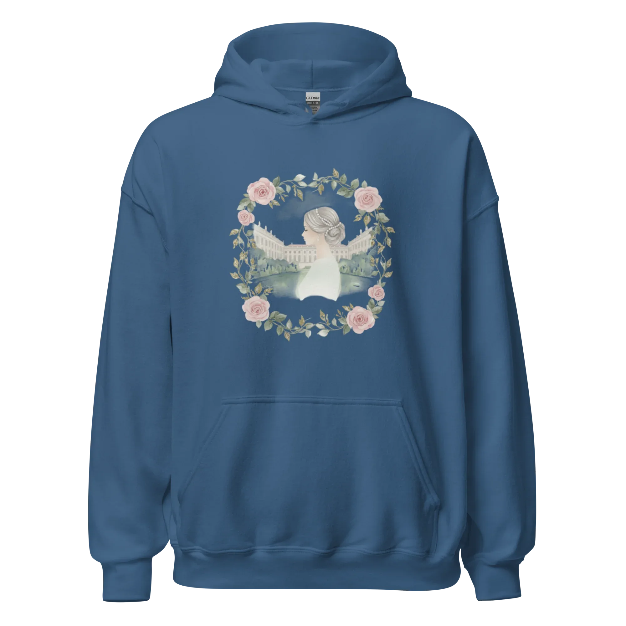 ROSENWREATH women’s hoodie - Dark Chocolate / S - Printoo Shop - 1676292_5554