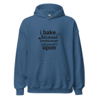 BAKE THERAPY men’s hoodie - Indigo Blue / S - Printoo Shop - 2973079_5562