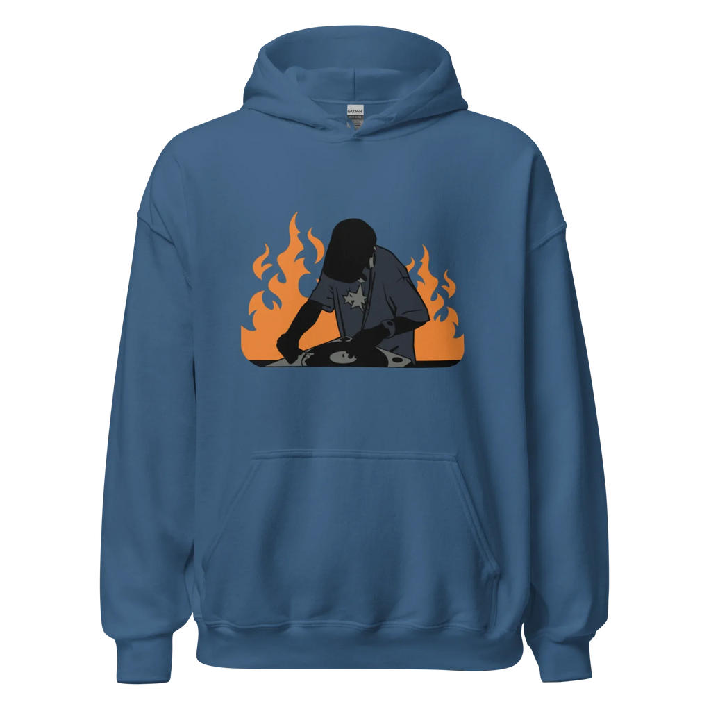 FLAME SET men’s hoodie - Black / S - Printoo Shop - 6567150_5530