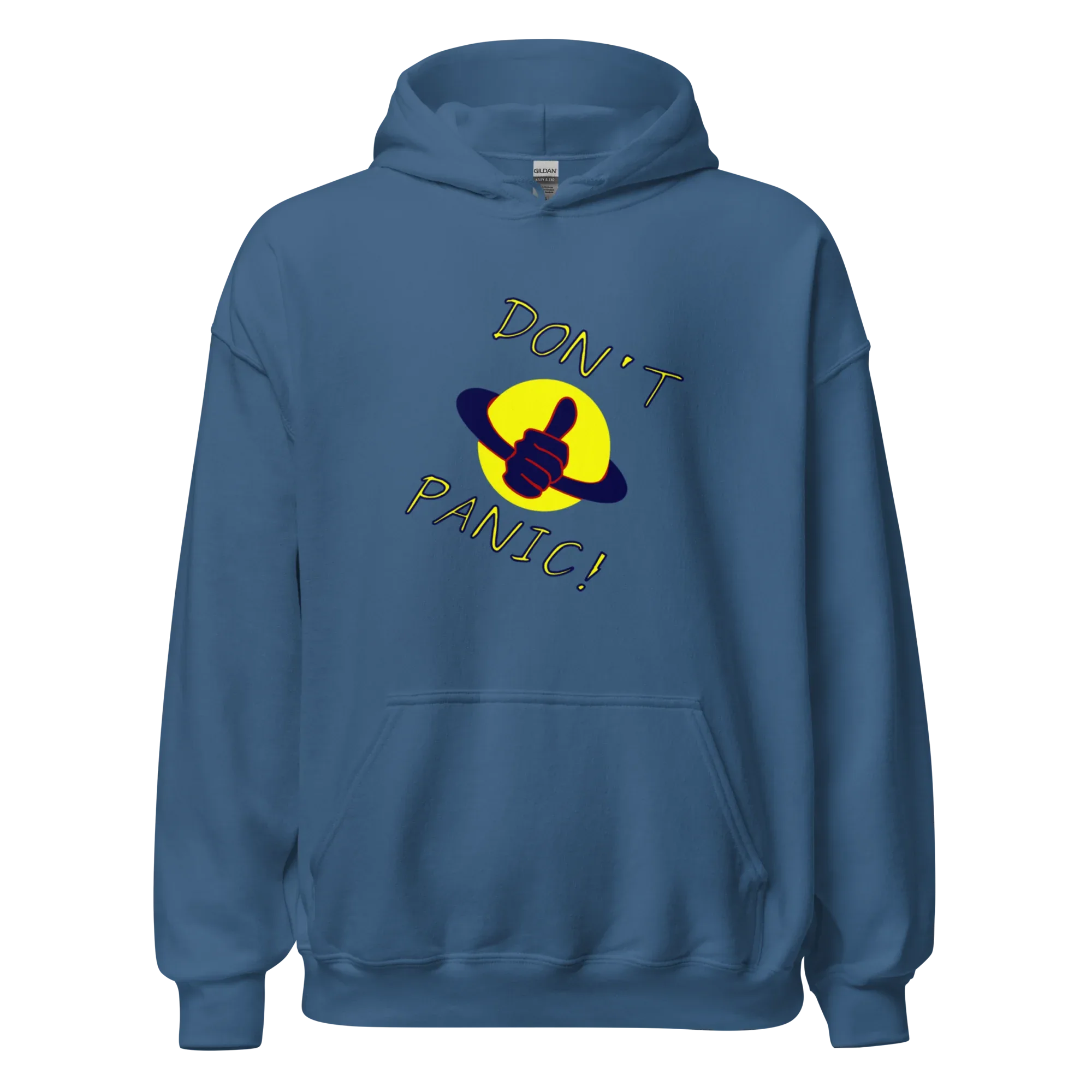 DON’T PANIC! men’s hoodie - Black / S - Printoo Shop - 5624824_5530