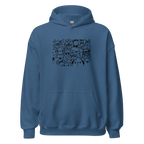 DOODLE VIBES men’s hoodie - Indigo Blue / S - Printoo Shop - 2889554_5562