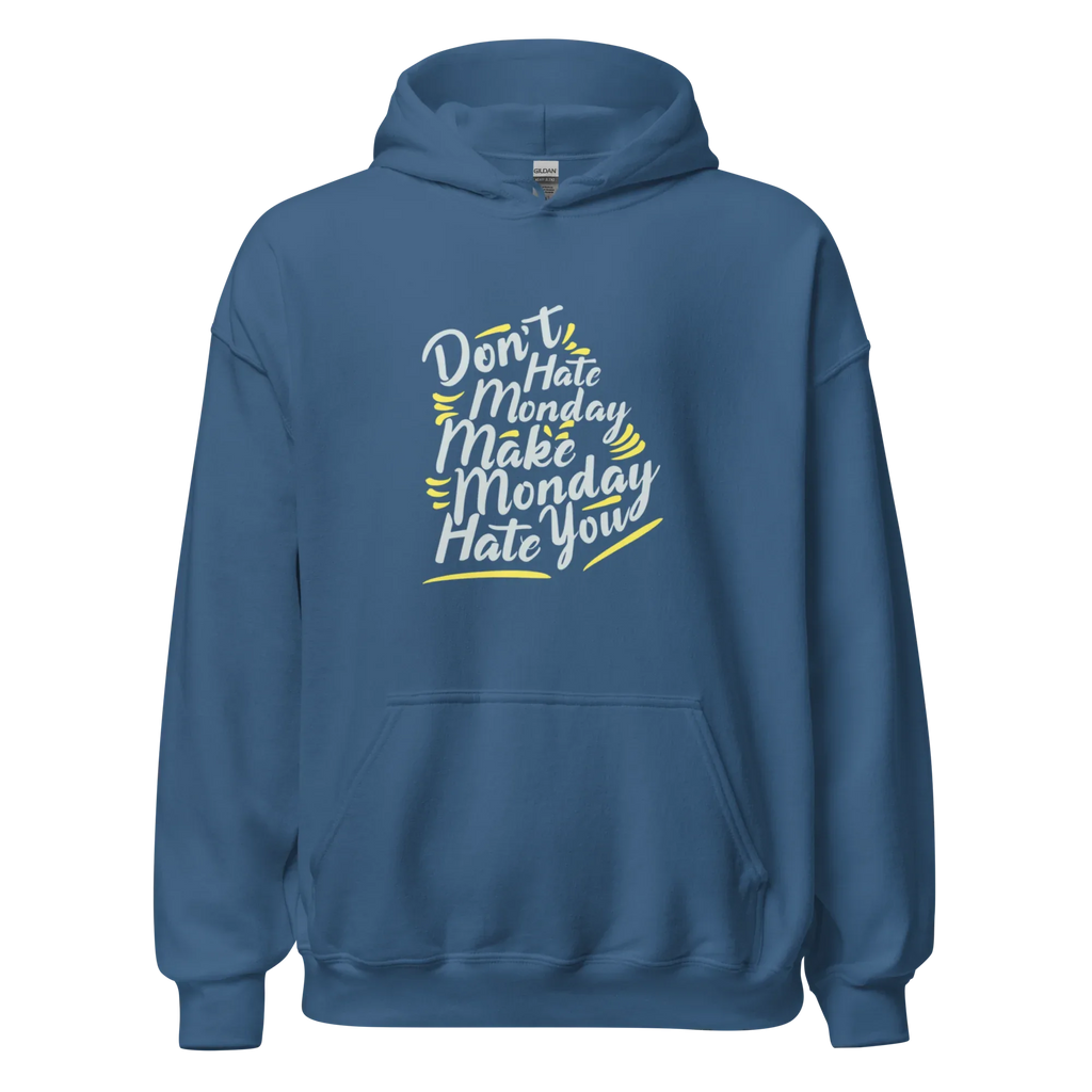 MONDAY WARRIOR men’s hoodie - Black / S - Printoo Shop - 9952326_5530