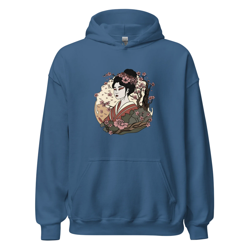 ELEGANT GEISHA ART women’s hoodie - Black / S - Printoo Shop - 4640644_5530