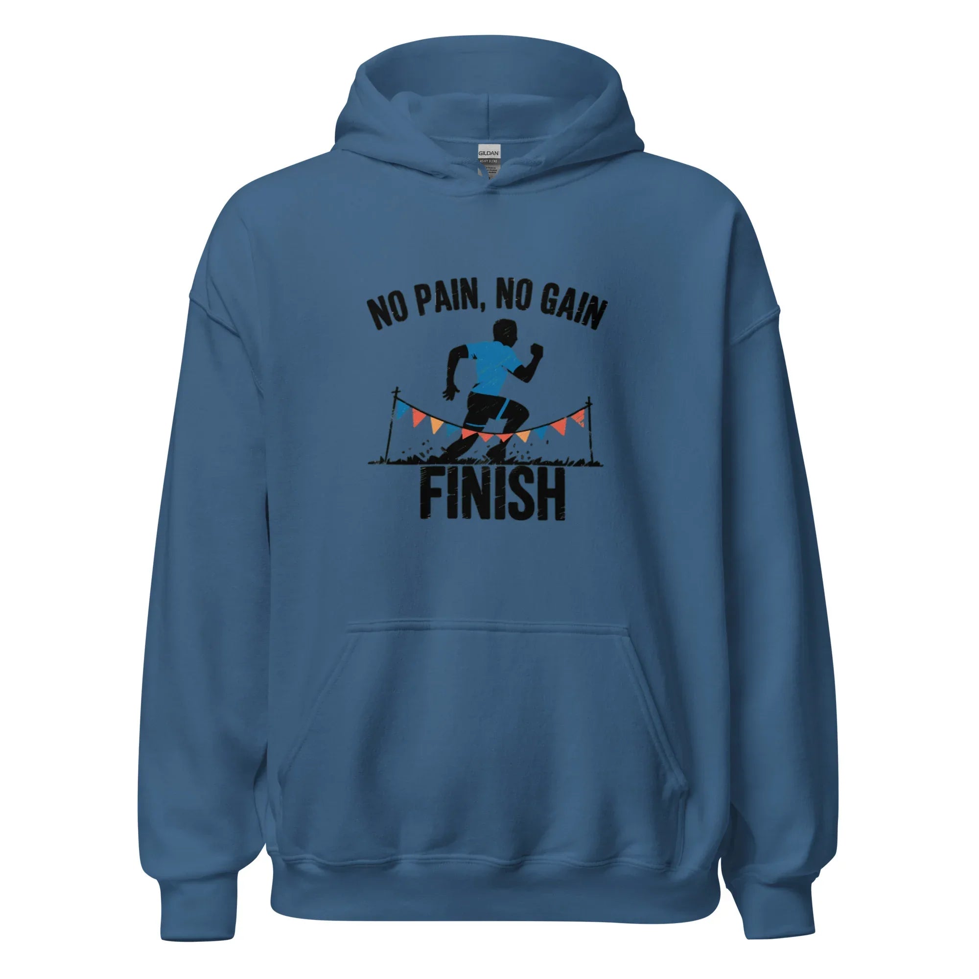 FINISH LINE VICTORY men’s hoodie - Royal / S - Printoo Shop - 3798739_16850