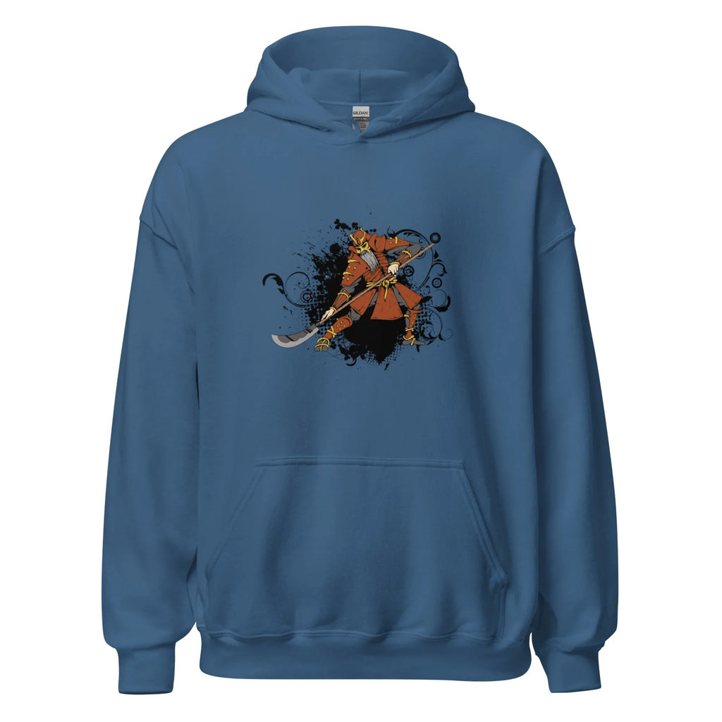 SAMURAI LEGEND men’s hoodie - Indigo Blue / S - Printoo Shop - 8396808_5562