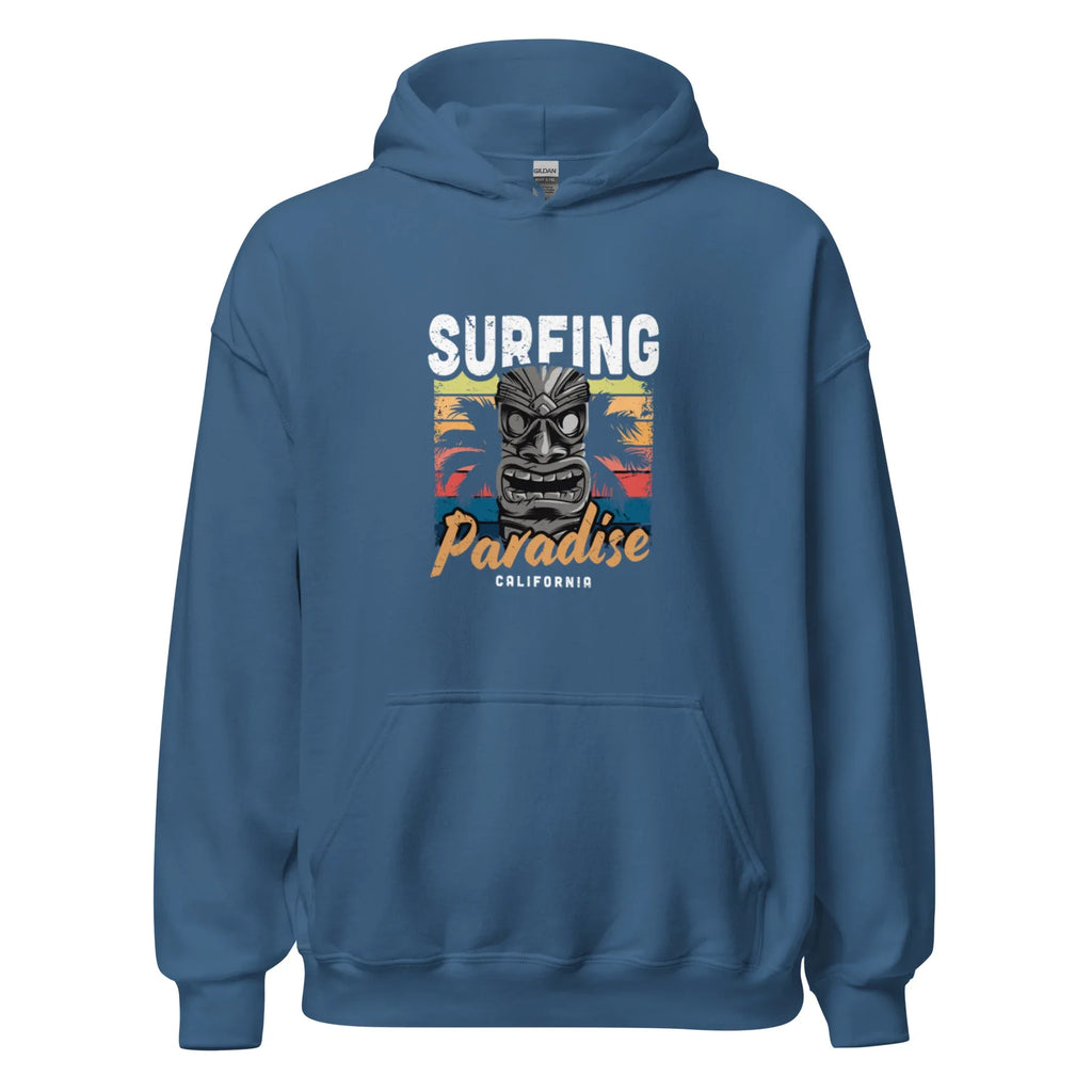 SURFING PARADISE men’s hoodie - Black / S - Printoo Shop - 4663725_5530