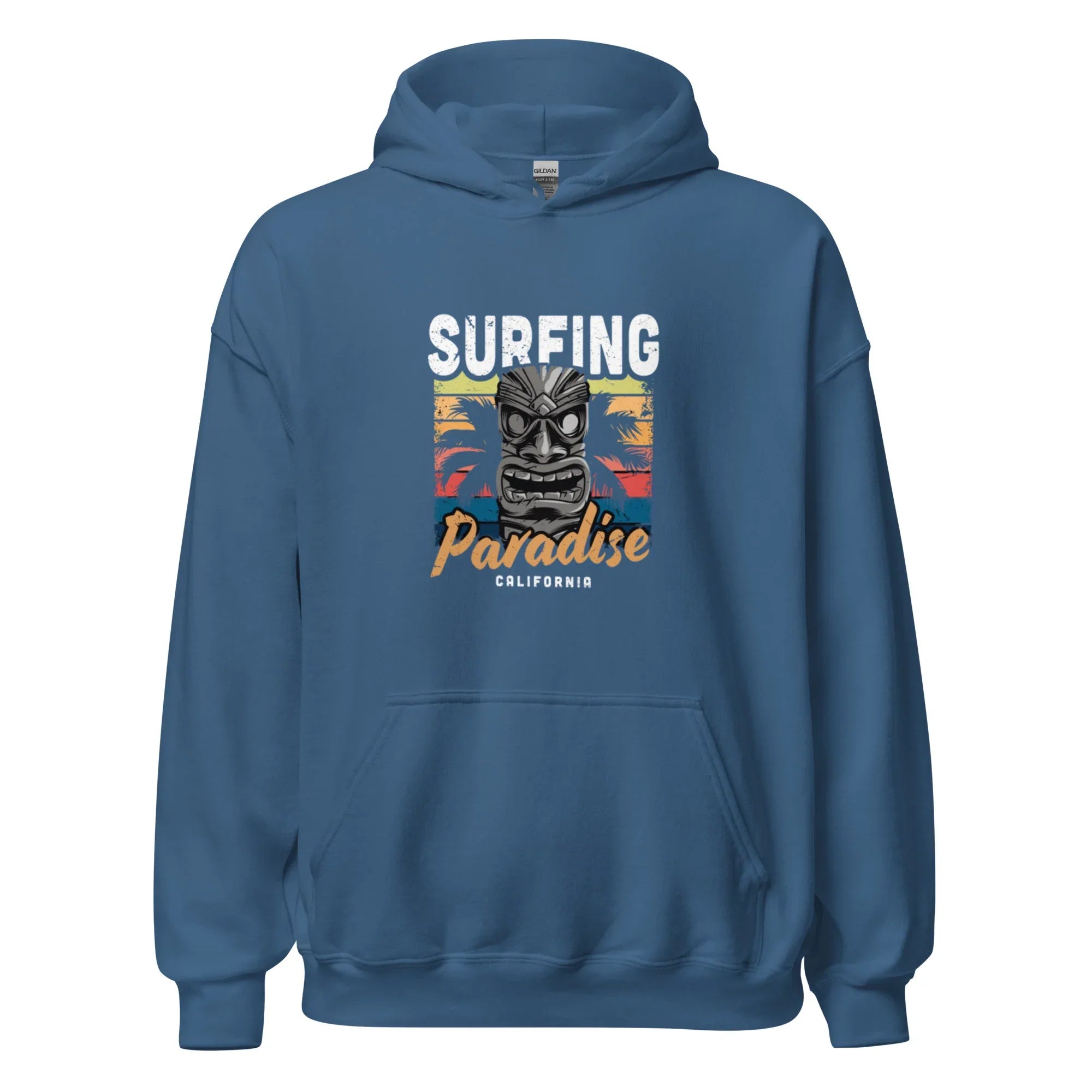 SURFING PARADISE men’s hoodie - Black / S - Printoo Shop - 4663725_5530
