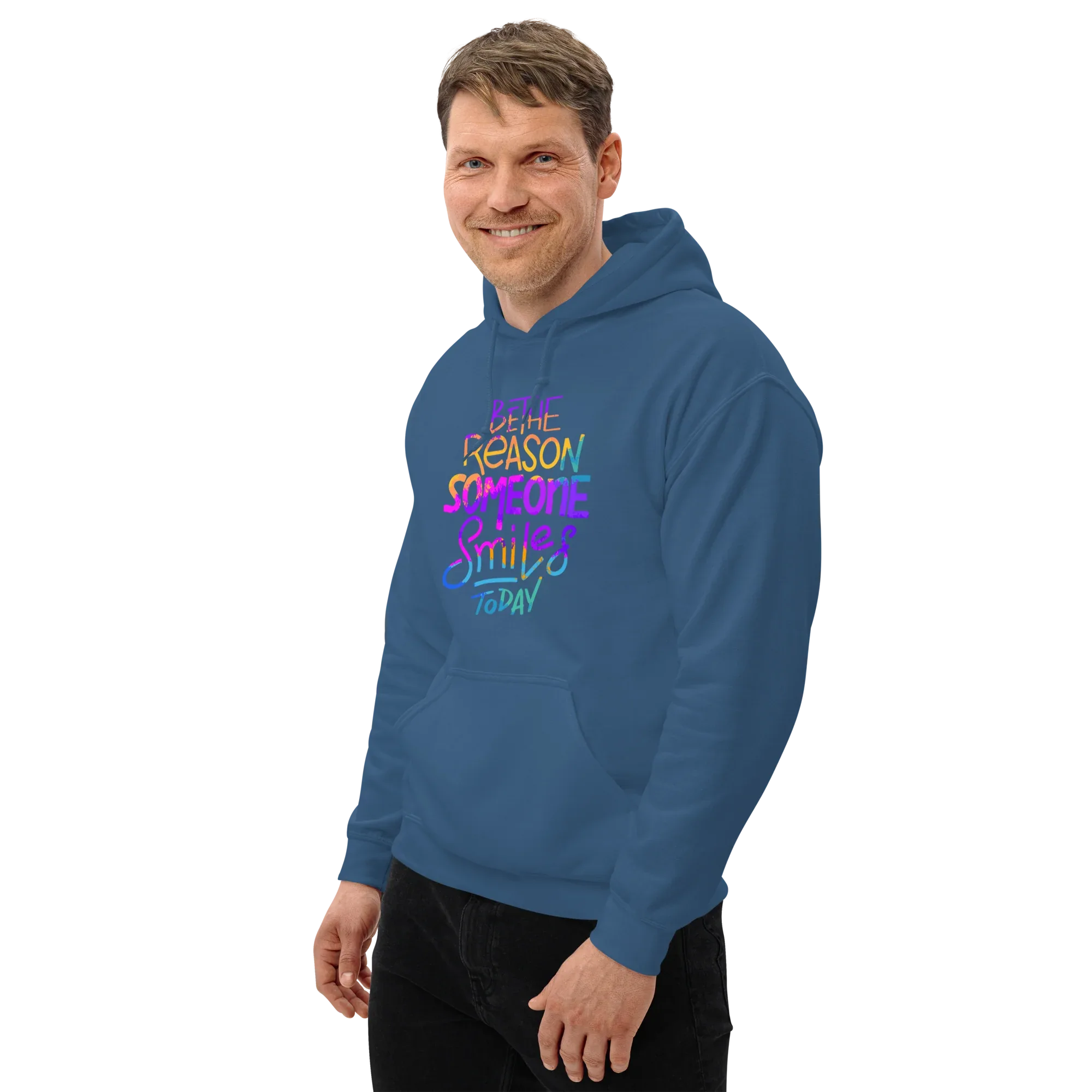 SMILE REASON men’s hoodie - Black / S - Printoo Shop - 2044547_5530