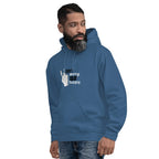 POSITIVE VIBES PEACE men’s hoodie - Indigo Blue / S - Printoo Shop - 4225008_5562