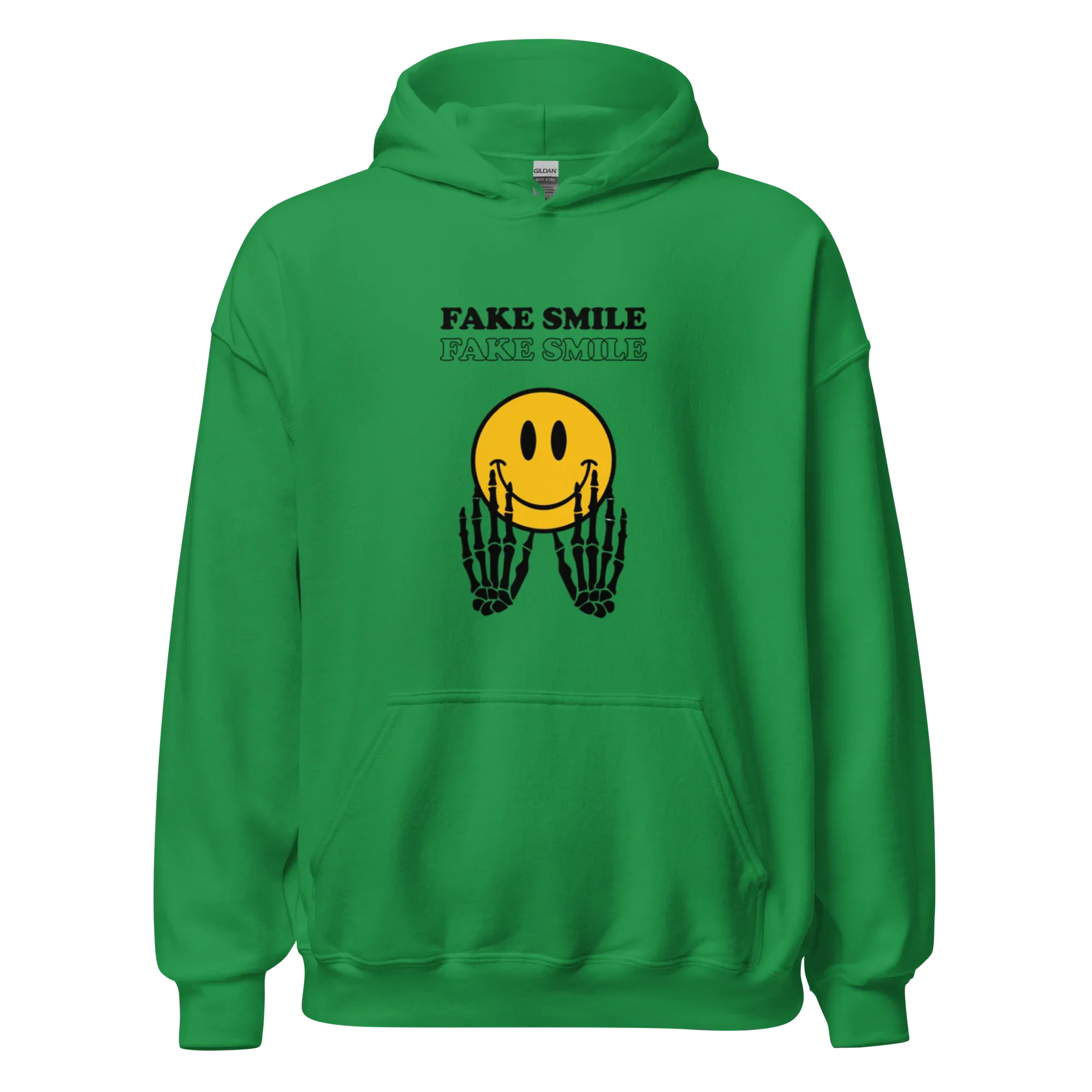 FAKESMILE men’s hoodie - Indigo Blue / S - Printoo Shop - 1170729_5562