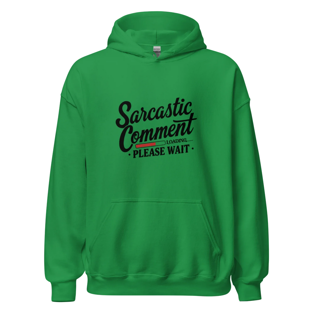 SARCASTIC COMMENT men’s hoodie - Red / S - Printoo Shop - 1238960_5538