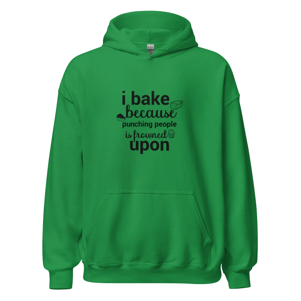 BAKE THERAPY men’s hoodie - Indigo Blue / S - Printoo Shop - 2973079_5562