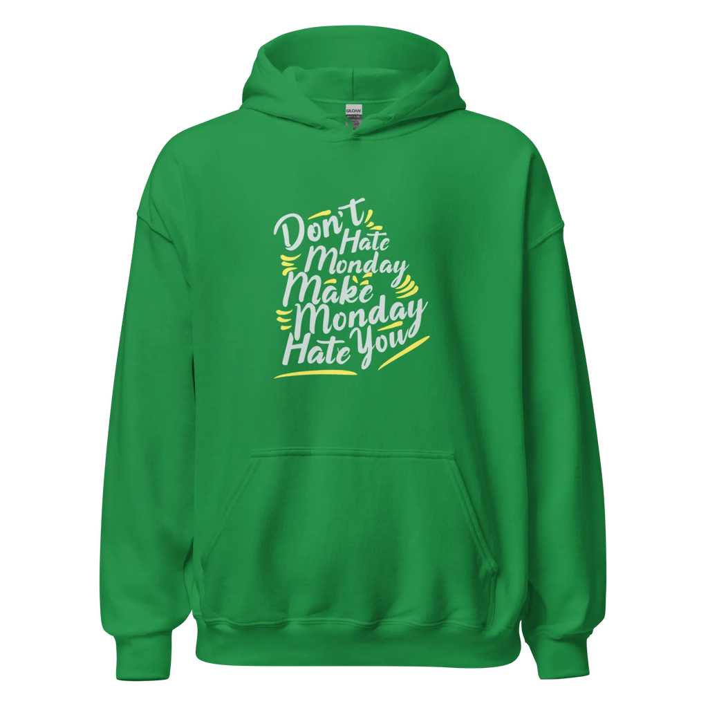 MONDAY WARRIOR men’s hoodie - Black / S - Printoo Shop - 9952326_5530