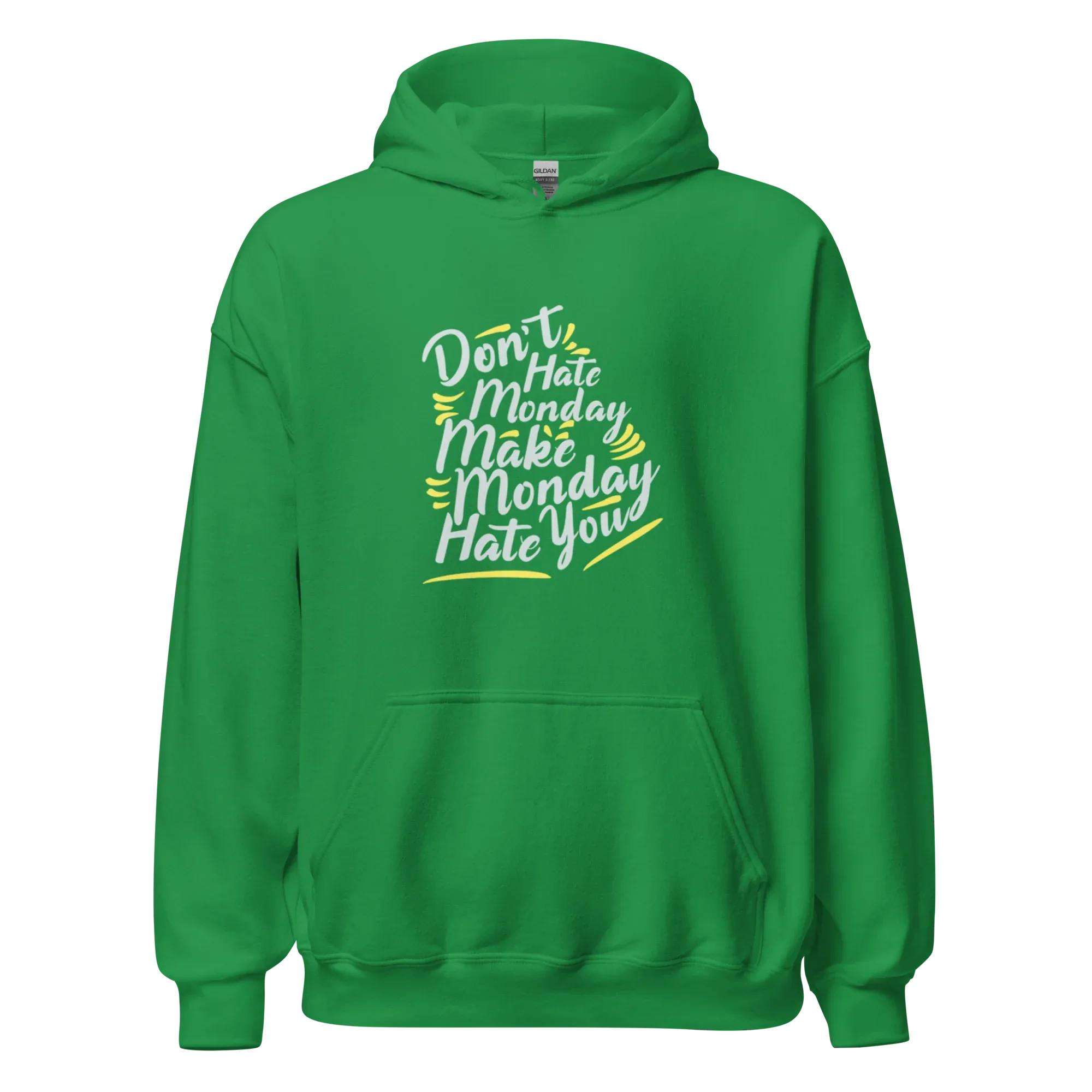 MONDAY WARRIOR men’s hoodie - Black / S - Printoo Shop - 9952326_5530