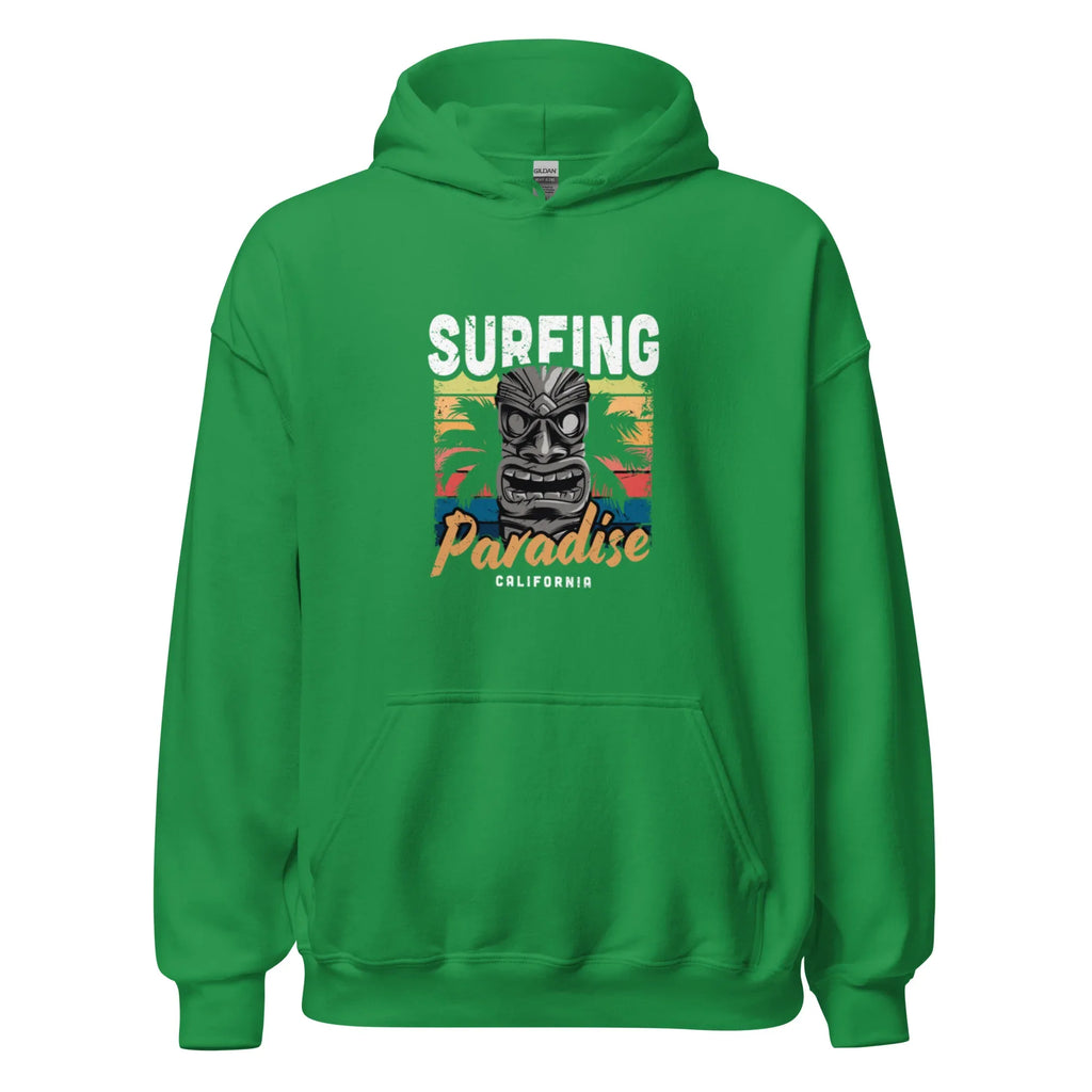 SURFING PARADISE men’s hoodie - Black / S - Printoo Shop - 4663725_5530