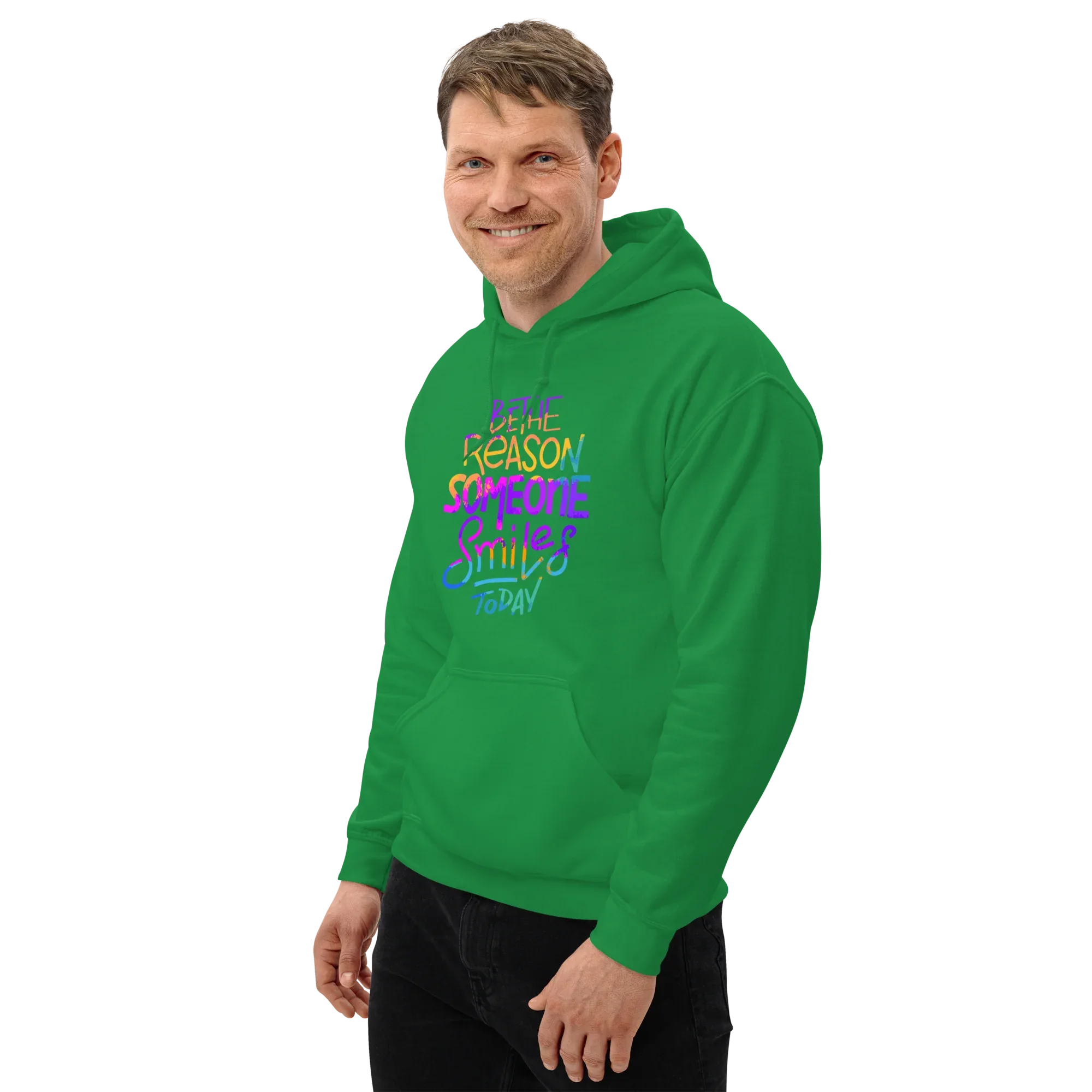 SMILE REASON men’s hoodie - Black / S - Printoo Shop - 2044547_5530