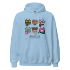 HIPSTER CATS women’s hoodie - Red / S - Printoo Shop - 4118911_5538