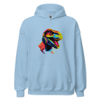 NEON REX women’s hoodie - Red / S - Printoo Shop - 3570263_5538