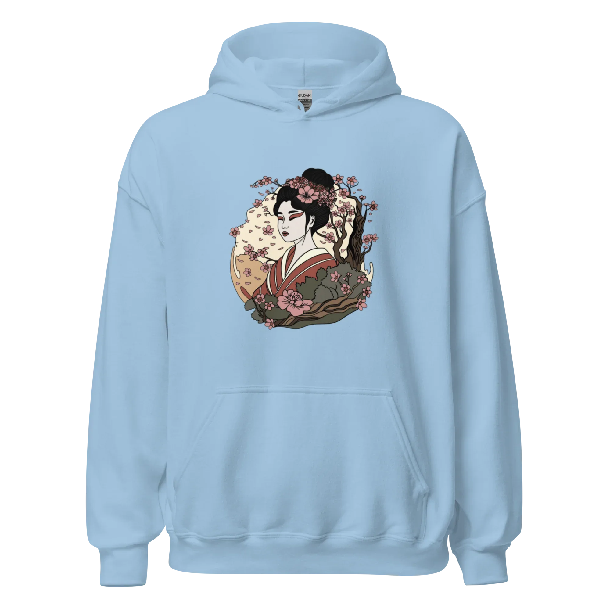 ELEGANT GEISHA ART women’s hoodie - Black / S - Printoo Shop - 4640644_5530