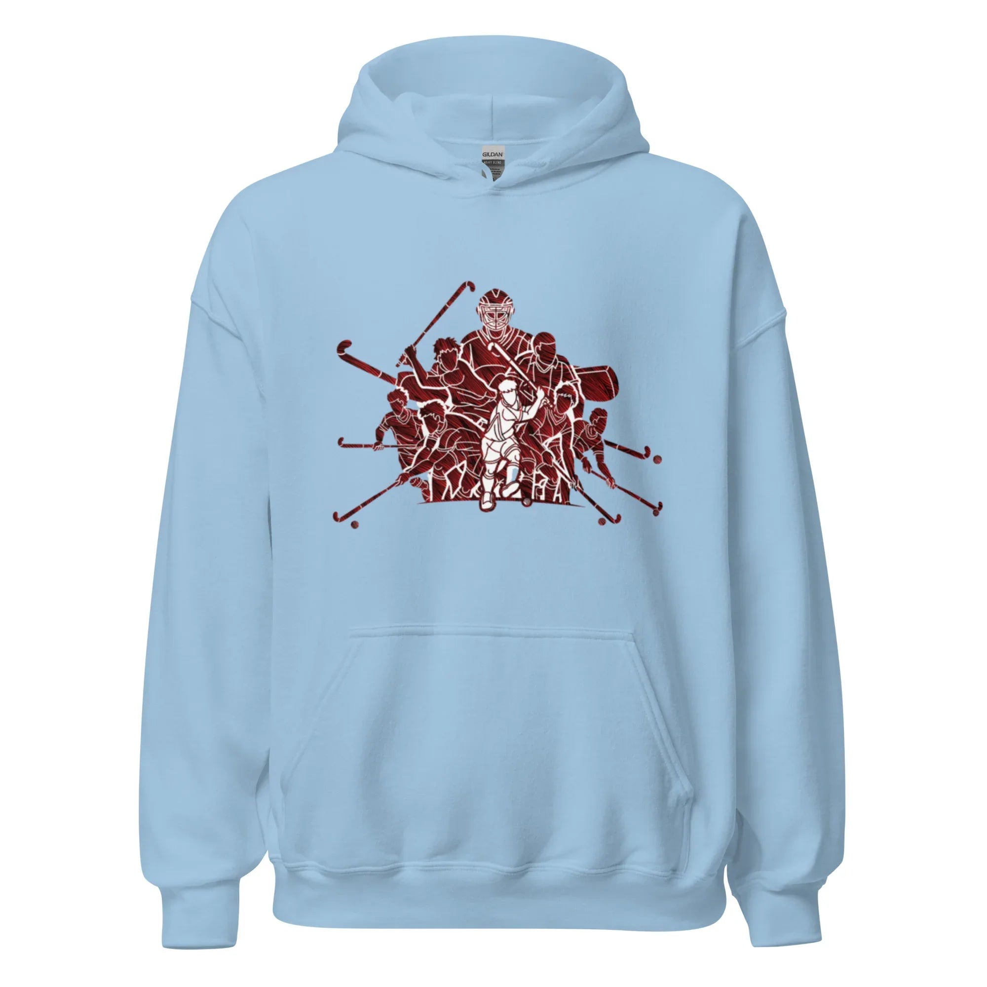 HOCKEY TEAM SPIRIT women’s hoodie - Heliconia / S - Printoo Shop - 5745790_22257