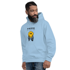 FAKESMILE men’s hoodie - Indigo Blue / S - Printoo Shop - 1170729_5562