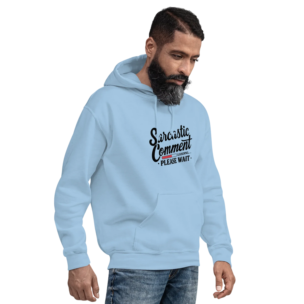 SARCASTIC COMMENT men’s hoodie - Red / S - Printoo Shop - 1238960_5538