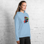 NEON REX women’s hoodie - Red / S - Printoo Shop - 3570263_5538