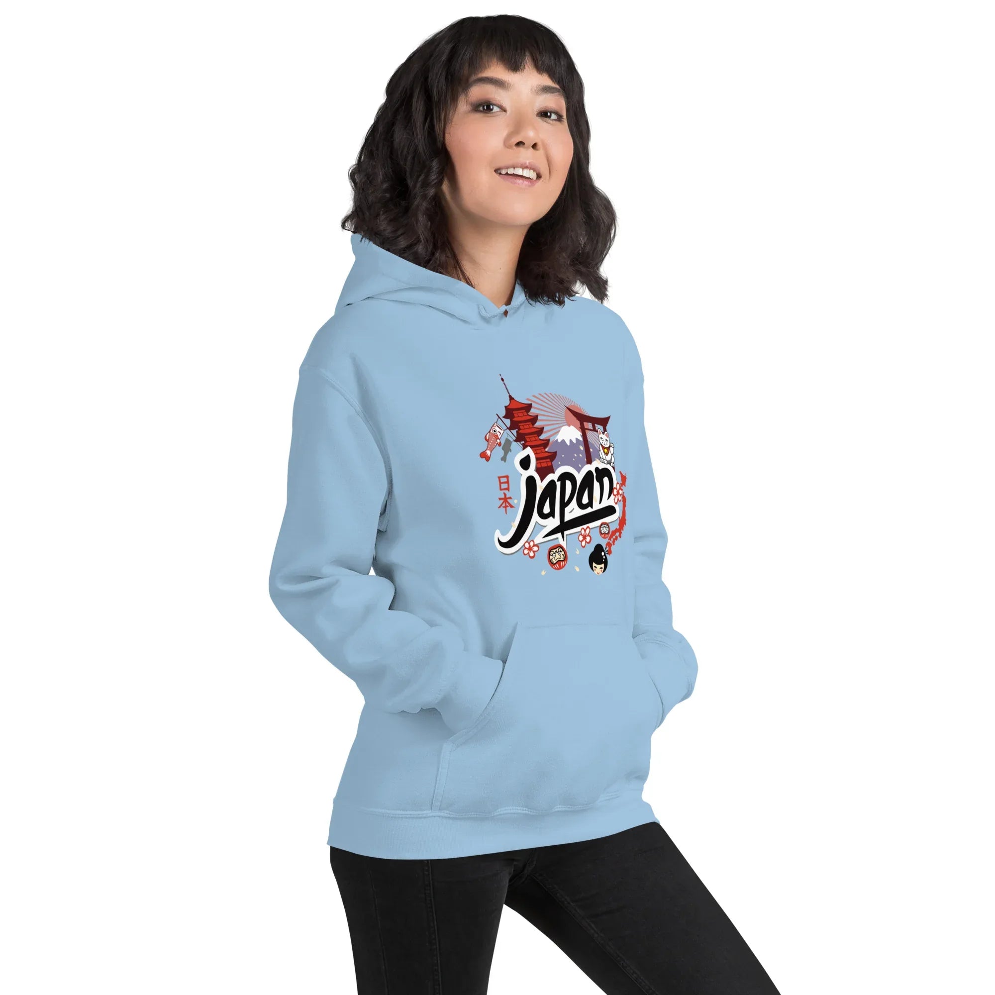 JAPAN HERITAGE ART women’s hoodie - Red / S - Printoo Shop - 1492359_5538