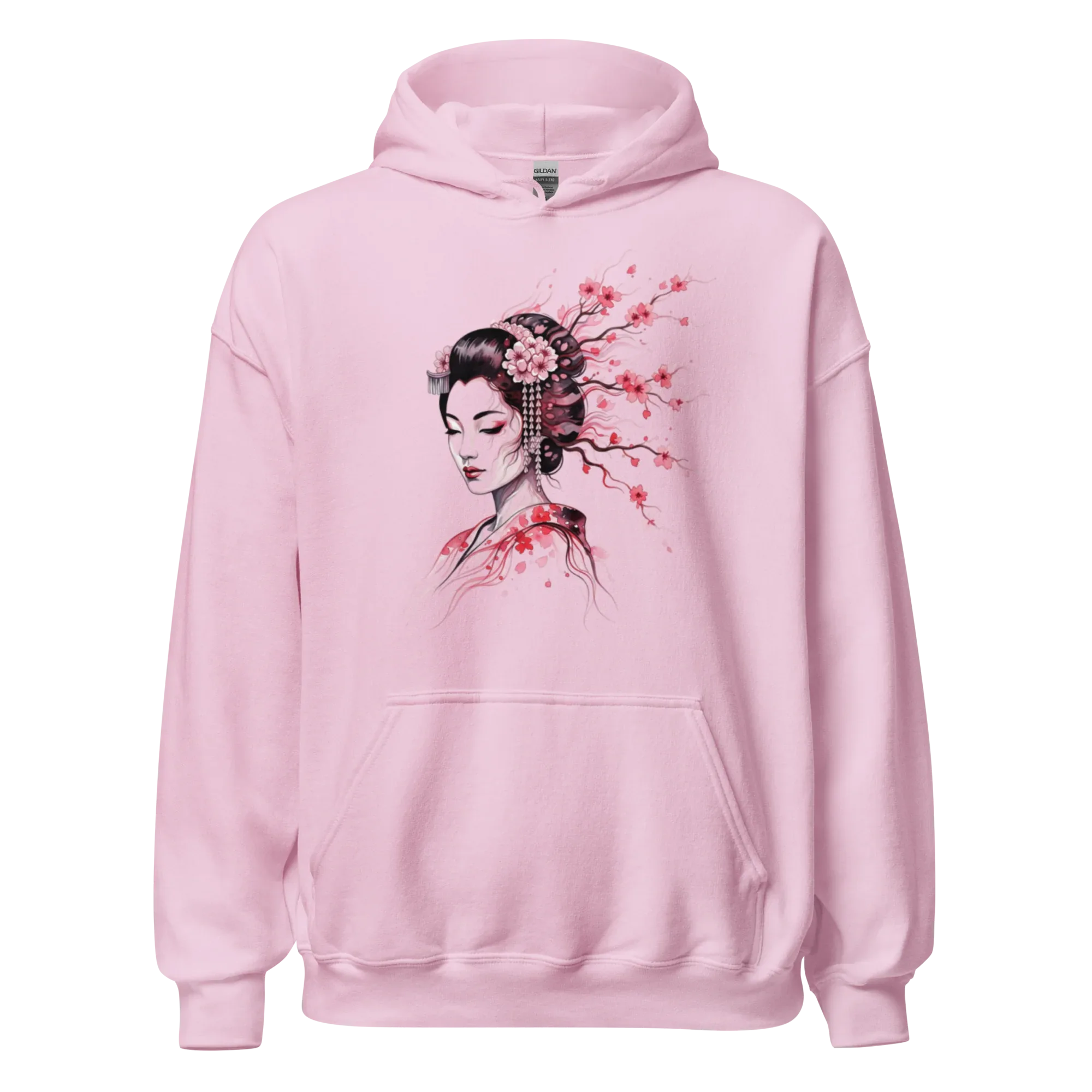 Cherry Blossom Serenity women’s hoodie - Red / S - Printoo Shop - 3750845_5538